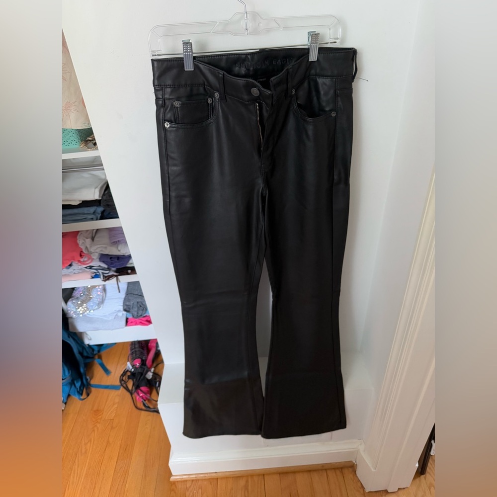 American eagle leather pants 10 long